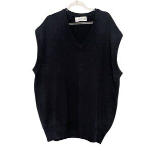 Clark & Gregory Scottish Sweater Vest Mens Size XXL Blue 100% Wool V Neck